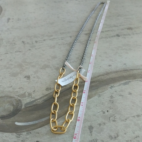 Gold chain necklace by CV DESIGNS. 38". NWT! - Picture 4 of 16